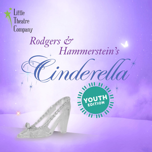 A glass slipper on a light purple background