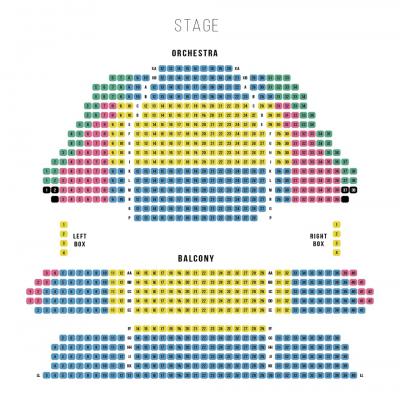 An image of the Spriet Stage seating plan.