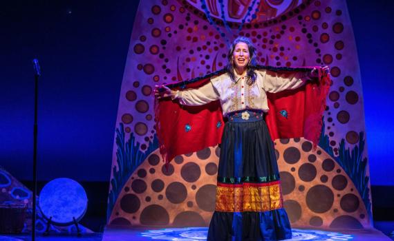 Andrea Menard performs in Rubaboo