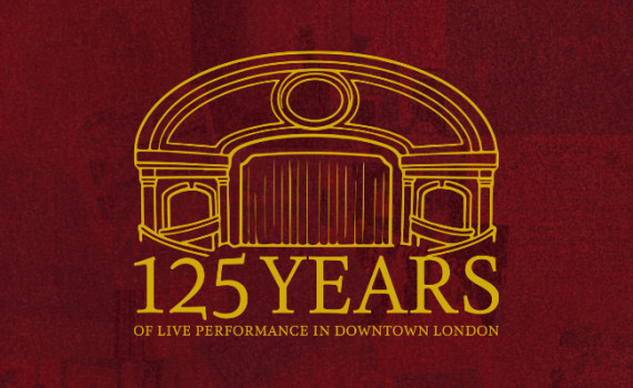 Illustration of the Grand Theatre’s Spriet Stage proscenium arch. 125 years of live performance in downtown London.