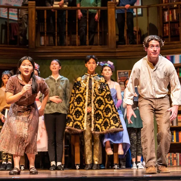 Into the Woods cast. Photo by Dahlia Katz.