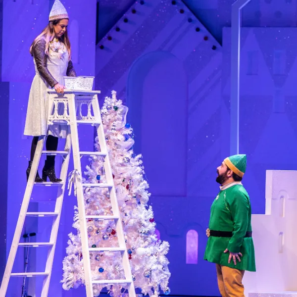 The cast of the Grand Theatre's ELF: THE MUSICAL. Photo by Dahlia Katz.