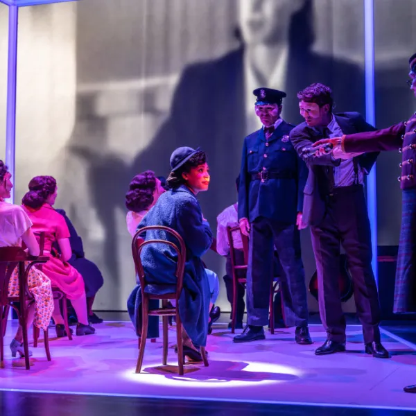 The cast of Controlled Damage. Photo by Dahlia Katz.