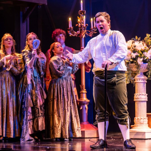 Pictured: The Cast of the 25th Anniversary High School Project: THE PHANTOM OF THE OPERA | Photo by: Dahlia Katz | Directed by: Andrew Tribe | Set Design: Scott Penner | Costume Design: Lisa Wright | Lighting Design: Kimberly Purtell.