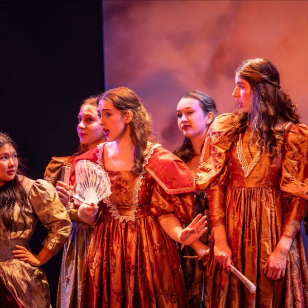 Pictured: The Cast of the 25th Anniversary High School Project: THE PHANTOM OF THE OPERA | Photo by: Dahlia Katz | Directed by: Andrew Tribe | Set Design: Scott Penner | Costume Design: Lisa Wright | Lighting Design: Kimberly Purtell.