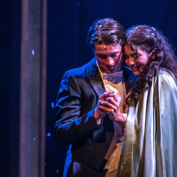 Pictured: The Cast of the 25th Anniversary High School Project: THE PHANTOM OF THE OPERA | Photo by: Dahlia Katz | Directed by: Andrew Tribe | Set Design: Scott Penner | Costume Design: Lisa Wright | Lighting Design: Kimberly Purtell.