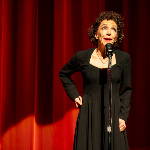 Pictured: Deborah Hay in Piaf/Dietrich at the Grand Theatre. Rachel Peake – Director. Mary Ancheta – Music Director. Genny Sermonia – Choreographer. Lorenzo Savoini – Set Designer. Ming Wong – Costume Designer. Michelle Ramsay – Lighting Designer. Emily Porter – Sound Designer. Suzanne McArthur – Stage Manager. Photography by Dahlia Katz. 