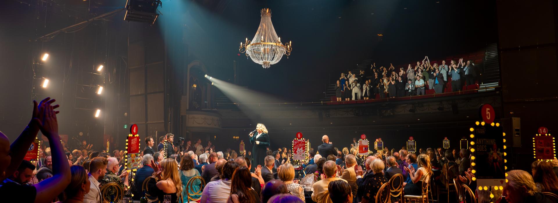 A view of Grand Gala attendees seated on the Spriet Stage