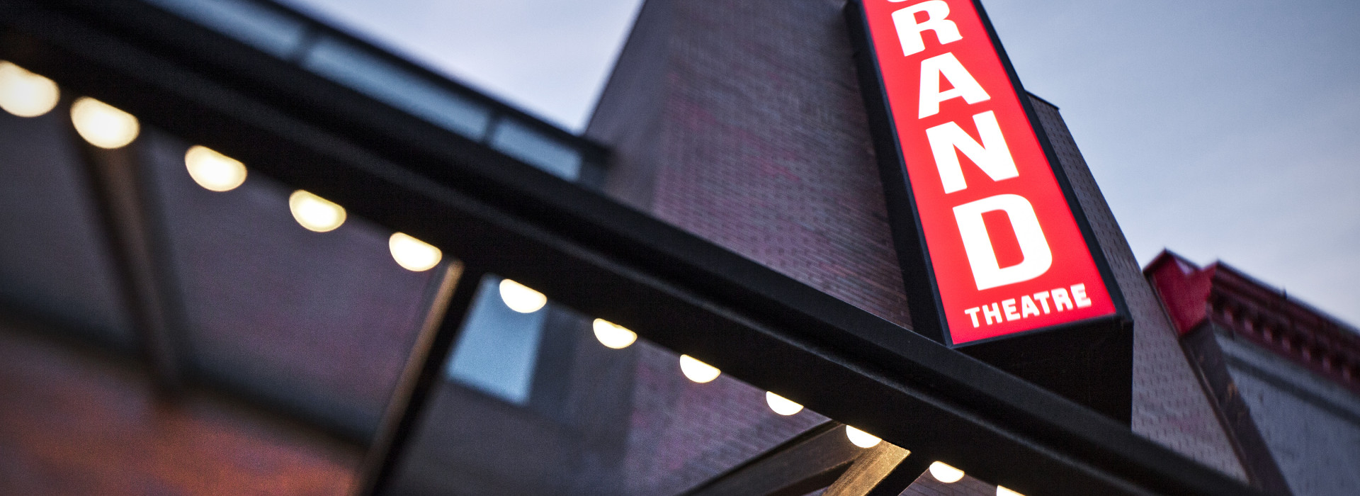 Exterior Signage at the Grand Theatre.