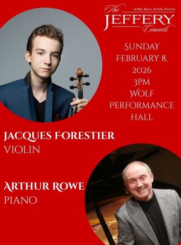 Jacques Forestier, violin and Arthur Rowe, piano