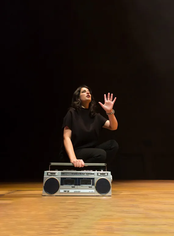 Zorana Sadiq in a performance of MixTape